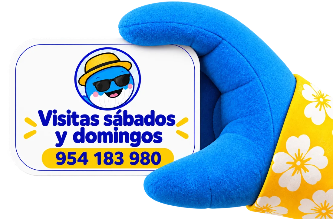 Visitas sábados y domingos, teléfono 954 183 980
